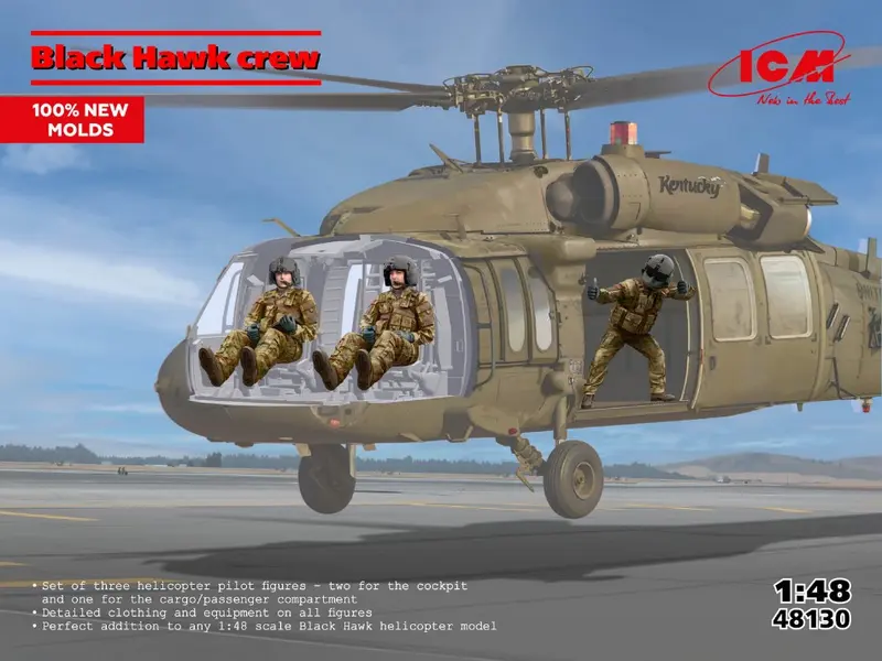 BLACK HAWK CREW (3 FIGURES) KIT 1