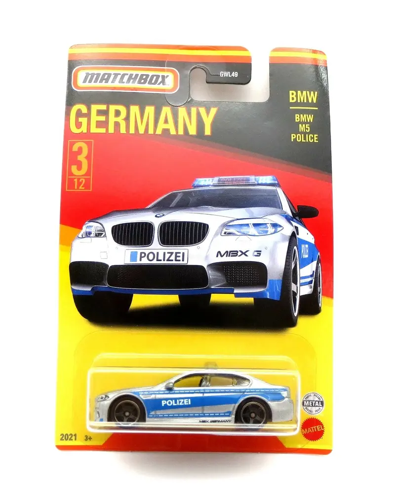 BMW M5 German Police Polizei Germany Series - Matchbox - Scala 1/64 Circa