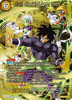 Broly, Cheelai, & Lemo, Trinity - Three Glorious Fighters (Feature Rare) [BT30-146]