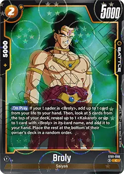 Broly (ST01-048) - Story Booster 01 [Fusion World] (Common) [ST01-048]