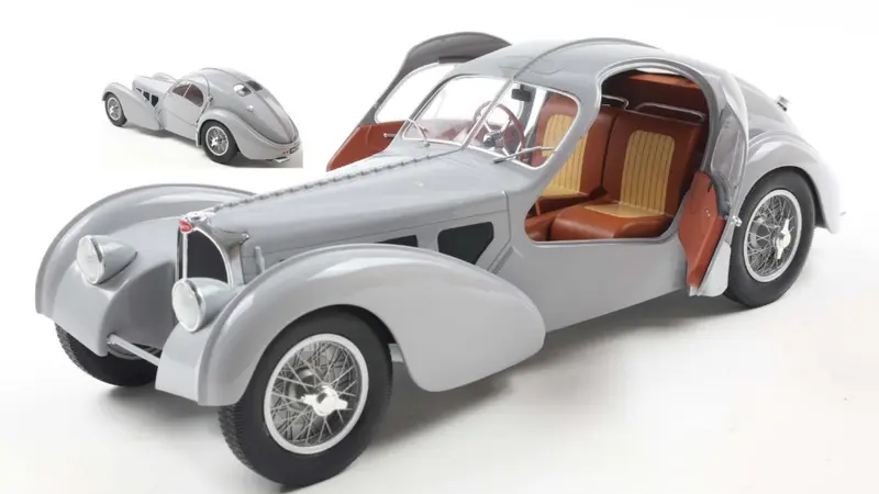 BUGATTI ATLANTIC TYPE 57 SC1937 MATT SILVER 1