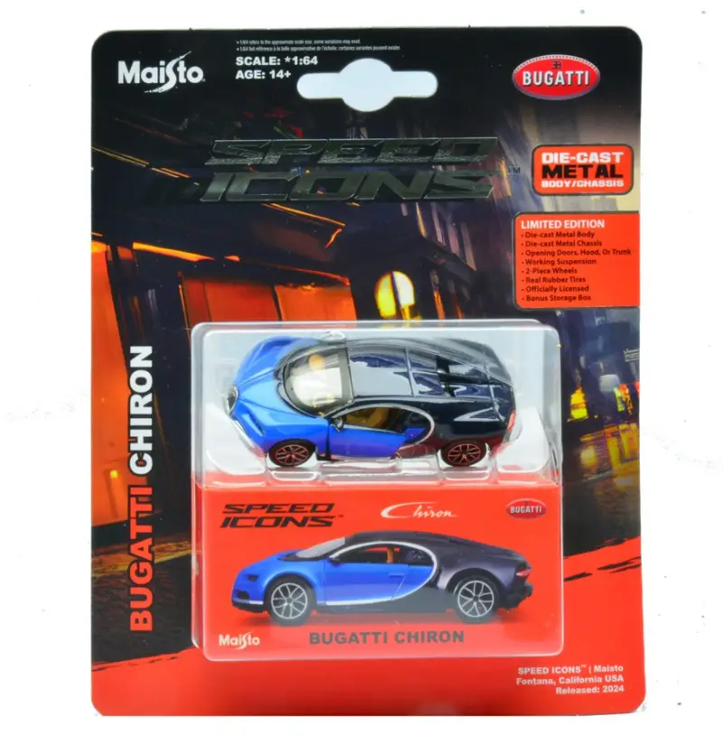 BUGATTI CHIRON BLUE SPEED ICONS 1