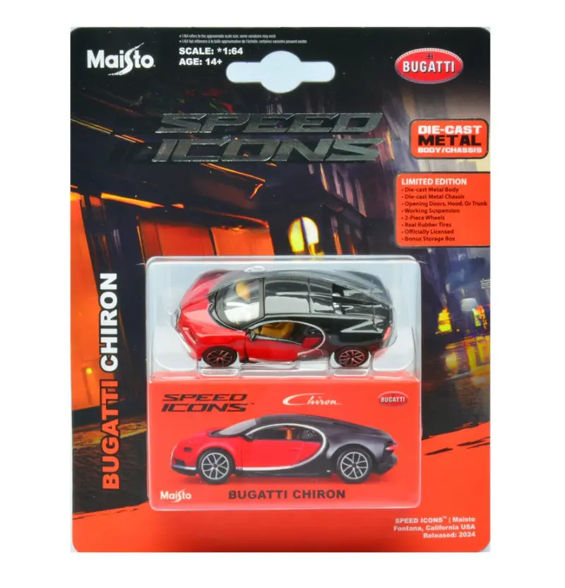 BUGATTI CHIRON RED SPEED ICONS 1