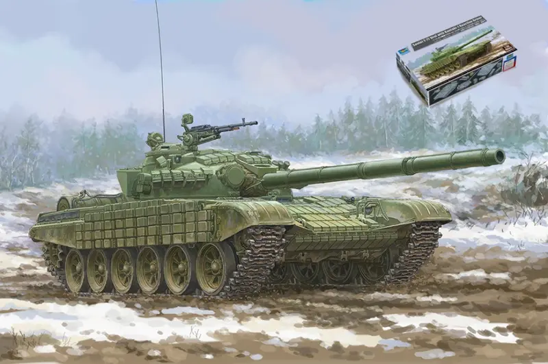 CARRO SOVIET T-72 URAL W/KONTAKT-1 REAKTIVE ARMO KIT 1