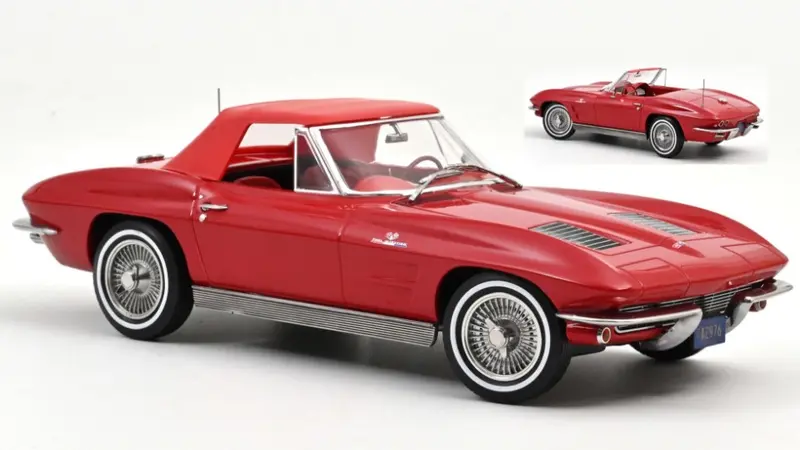 CHEVROLET CORVETTE STINGRAY CABRIOLET 1963 RIVERSIDE RED 1