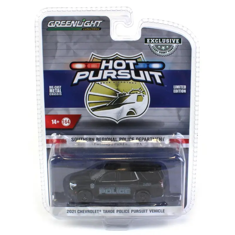 Chevrolet Tahoe 2021 Police Pursuit Vehicle Pennsylvania - Greenlight Series Hot Pursuit - Scala 1/64