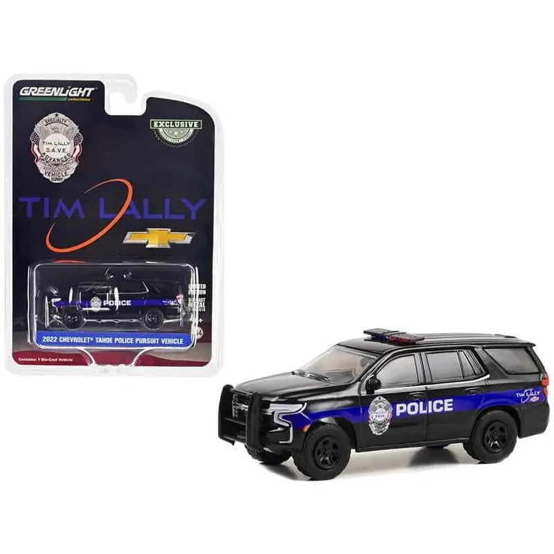 Chevrolet Tahoe Police Pursuit Vehicle Tim Lally - Greenlight - Scala 1/64