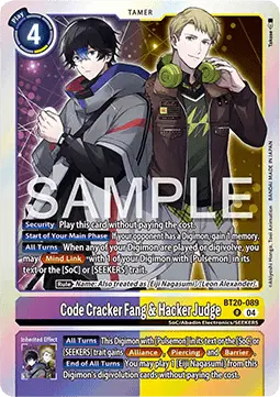 Code Cracker Fang & Hacker Judge (BT20-089) - Special Booster Ver 2.5 (Rare) [SB2.5-089]