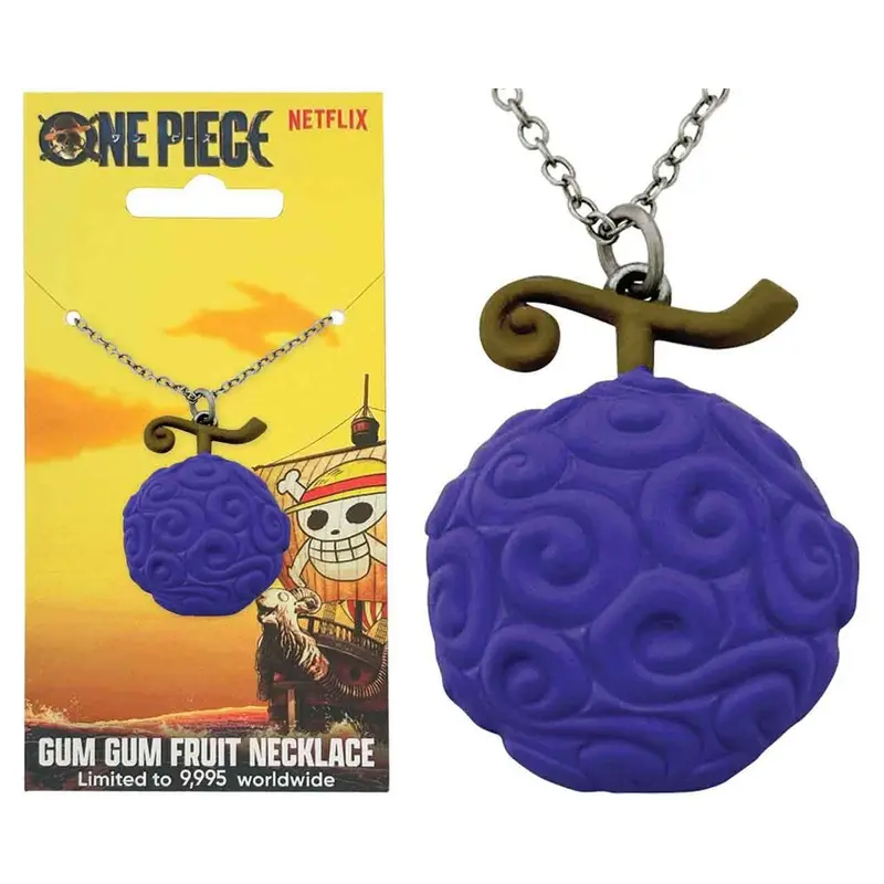 Collana One Piece Frutto del Diavolo Gum Gum – Edizione Limitata Netflix (9995 Pezzi)
