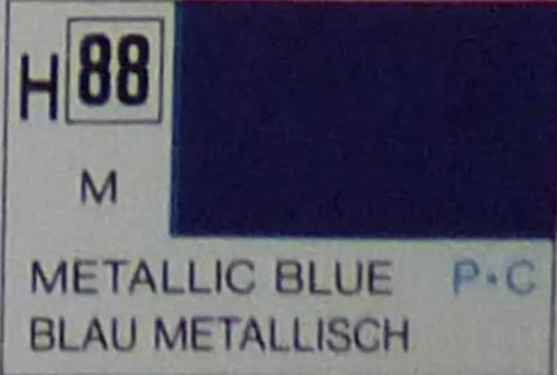 COLORI MODELLISMO BLUE METALLIC ml 10 Pz.6 GUNZE GU0088