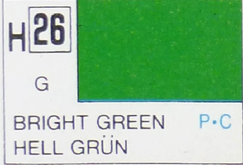 COLORI MODELLISMO BRIGHT GREEN GLOSS ml 10 Pz.6 GUNZE GU0026