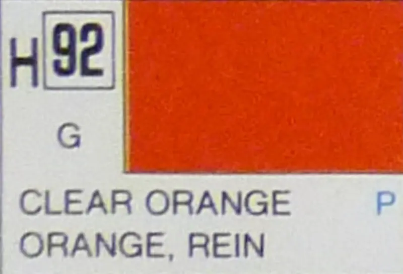 COLORI MODELLISMO CLEAR ORANGE GLOSS ml 10 Pz.6 GUNZE GU0092