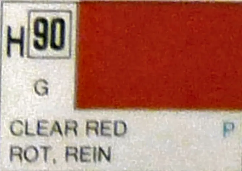 COLORI MODELLISMO CLEAR RED GLOSS ml 10 Pz.6 GUNZE GU0090