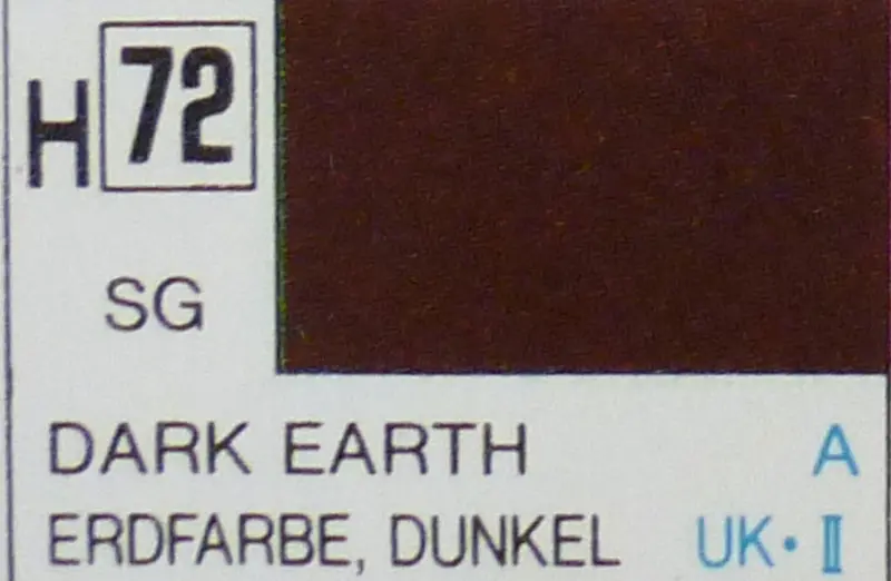 COLORI MODELLISMO DARK EARTH SEMI-GLOSS ml 10 Pz.6 GUNZE GU0072