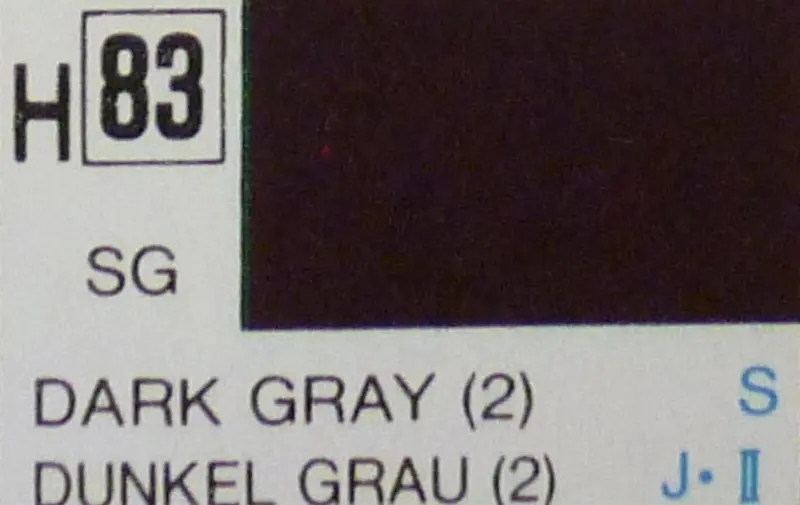 COLORI MODELLISMO DARK GRAY SEMI-GLOSS ml 10 Pz.6 GUNZE GU0083