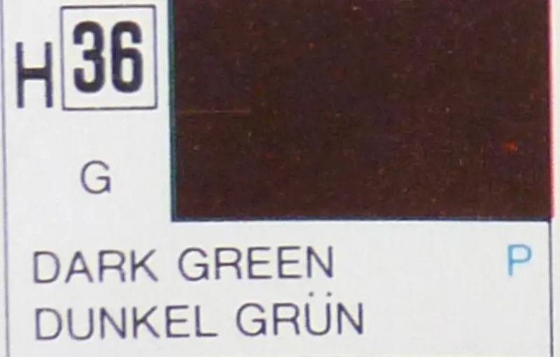 COLORI MODELLISMO DARK GREEN GLOSS ml 10 Pz.6 GUNZE GU0036