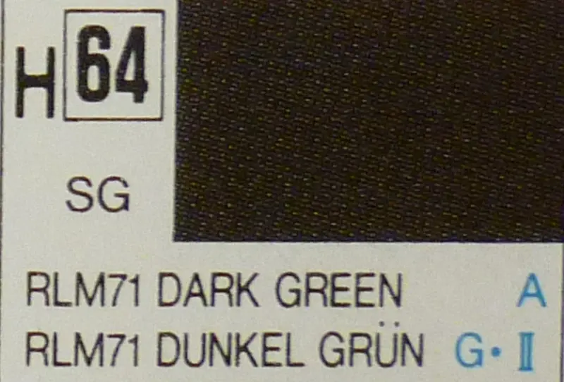 COLORI MODELLISMO DARK GREEN SEMI-GLOSS ml 10 Pz.6 GUNZE GU0064