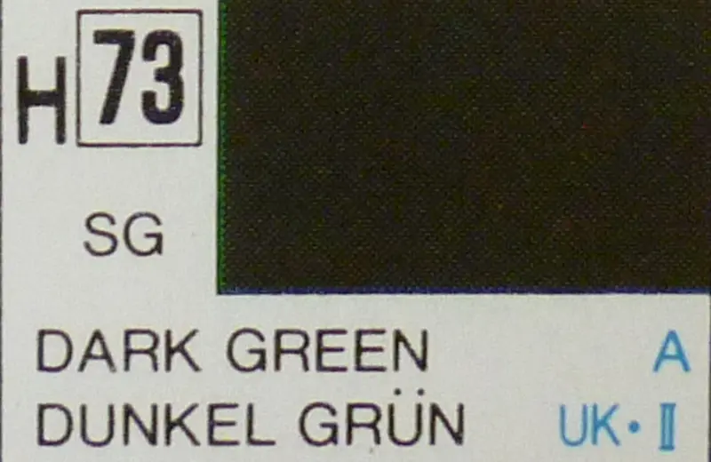 COLORI MODELLISMO DARK GREEN SEMI-GLOSS ml 10 Pz.6 GUNZE GU0073