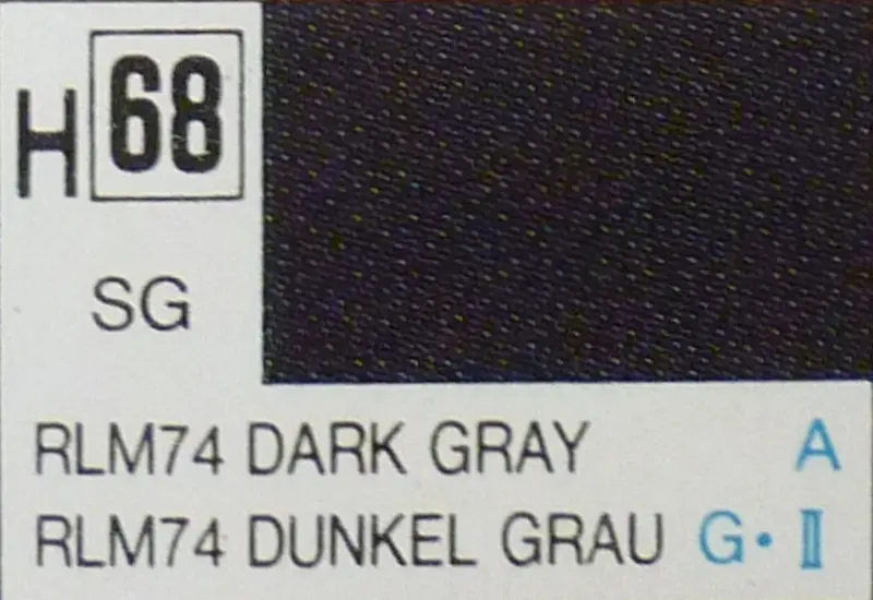 COLORI MODELLISMO DARK GREY SEMI-GLOSS ml 10 Pz.6 GUNZE GU0068