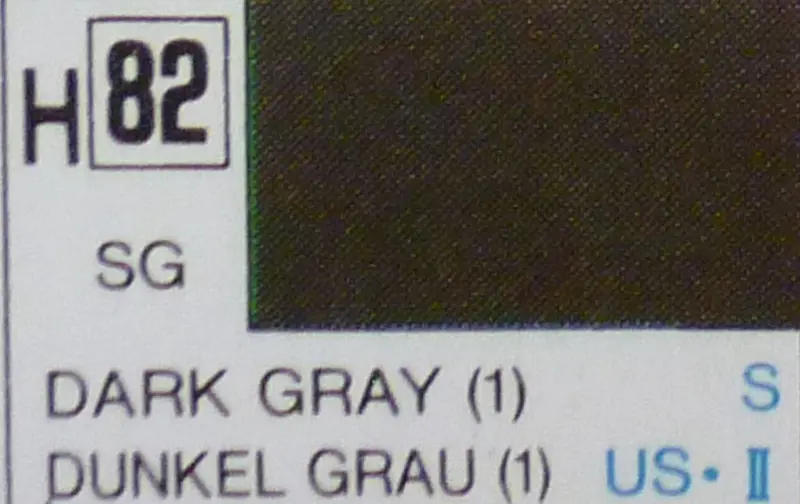 COLORI MODELLISMO DARK GREY SEMI-GLOSS ml 10 Pz.6 GUNZE GU0082