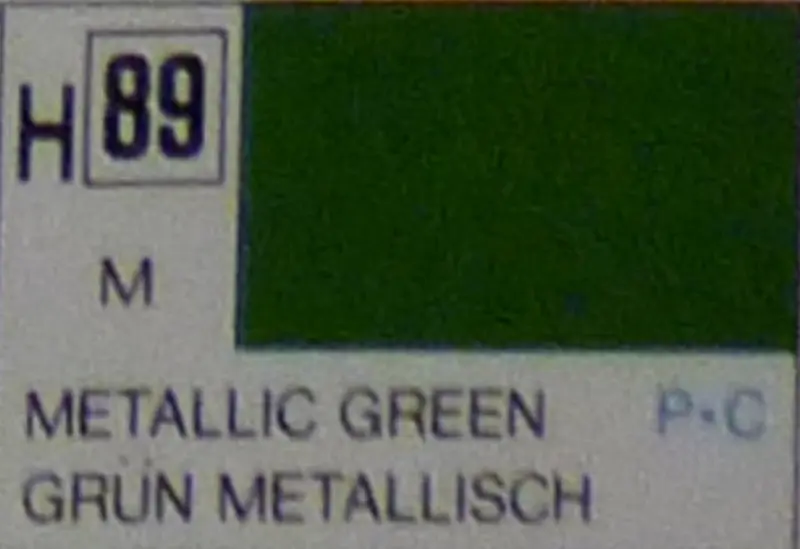 COLORI MODELLISMO GREEN METALLIC ml 10 Pz.6 GUNZE GU0089