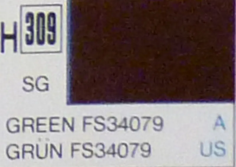 COLORI MODELLISMO GREEN SEMI-GLOSS ml 10 Pz.6 GUNZE GU0309