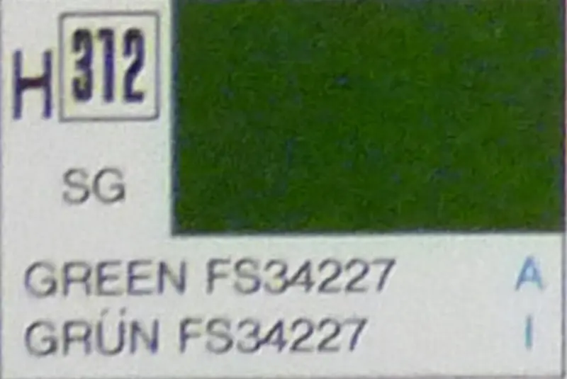 COLORI MODELLISMO GREEN SEMI-GLOSS ml 10 Pz.6 GUNZE GU0312