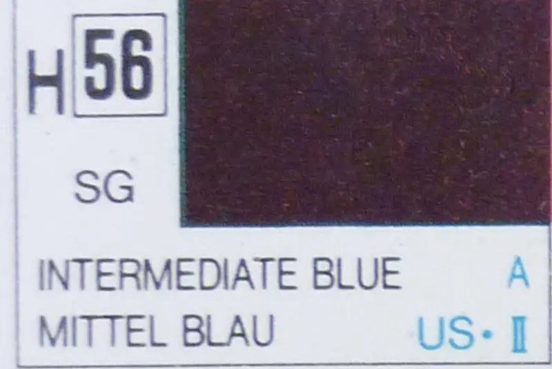 COLORI MODELLISMO INTERMEDIATE BLUE SEMI-GLOSS ml 10 Pz.6 GUNZE GU0056