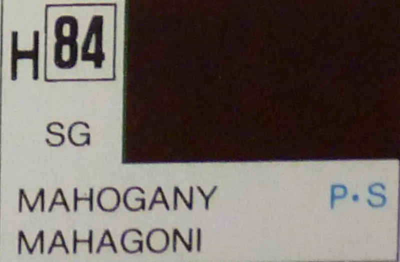 COLORI MODELLISMO MAHOGANY SEMI-GLOSS ml 10 Pz.6 GUNZE GU0084