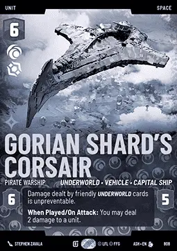 Corsair di Gorian Shard, Nave Da Guerra Pirata - Ceneri dell'Impero