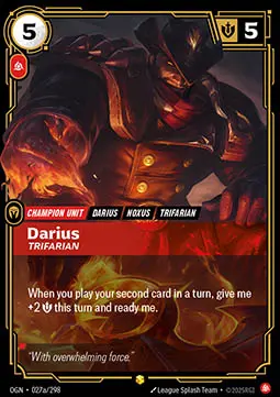 Darius, Trifarian - Origins (Showcase) [OGN-027a]