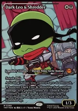 Dark Leo e Shredder - Teenage Mutant Ninja Turtles