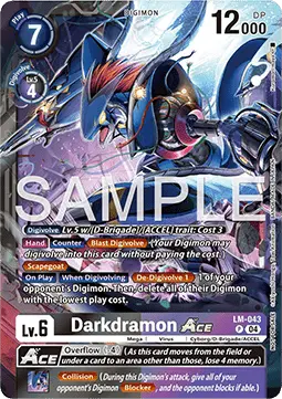 Darkdramon Ace (LM-043) - Promos