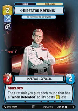 Direttore Krennic, A Un Passo Dalla Grandezza - Salto nell'Iperspazio