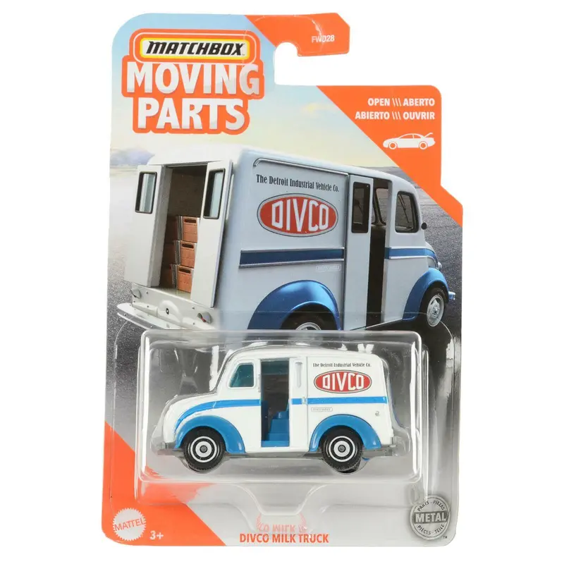 DIVCO Milk Truck White - Matchbox Moving Parts - Scala 1/64 Circa