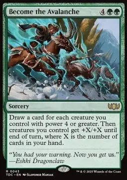 Diventare la Valanga - Commander