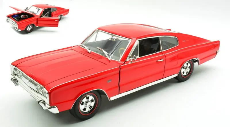 DODGE CHARGER 1966 RED 1