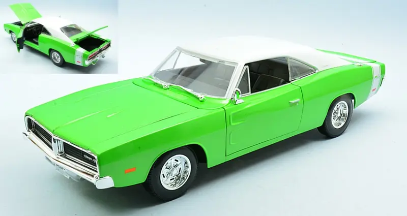 DODGE CHARGER R/T 1969 GREEN 1