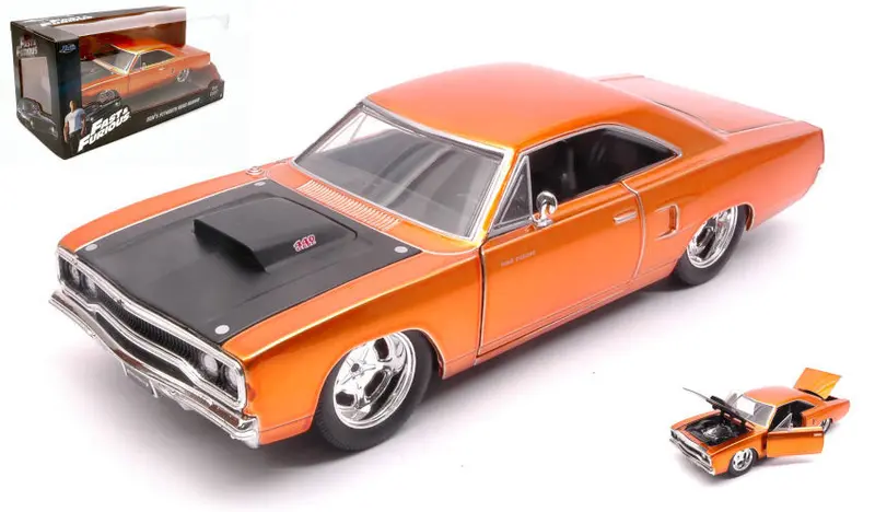 DOM'S PLYMOUTH ROAD RUNNER 1970 FAST & FURIOUS COPPER METALLIC 1