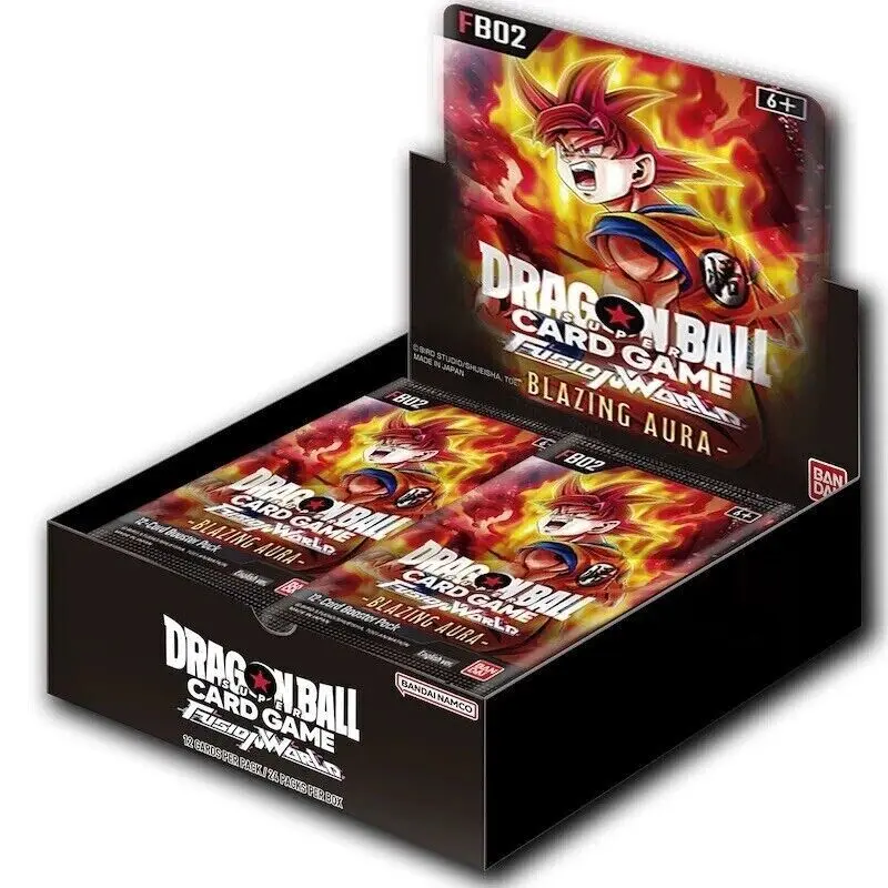 Dragon Ball Super Card Game Fusion World Blazing Aura Box 24 Buste FB-02 ENG