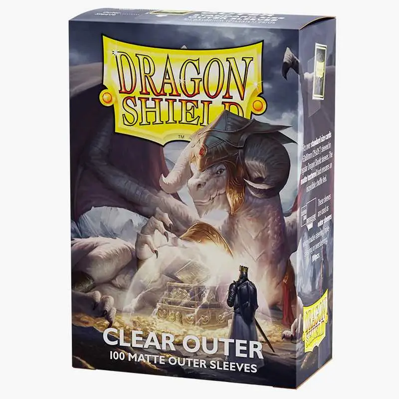 Dragon Shield Outer Sleeves Clear Opaco – 100 Sleeves Esterne Standard Matte AT-13002