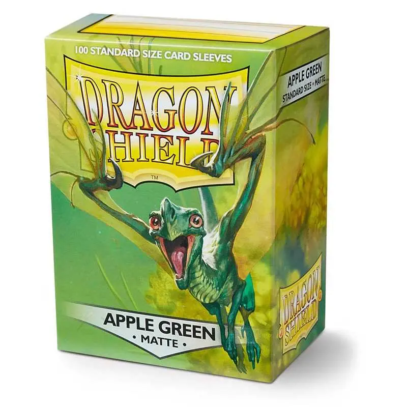 Dragon Shield Sleeves Apple Green Opaco Eliban – 100 Bustine Standard Matte AT-11018