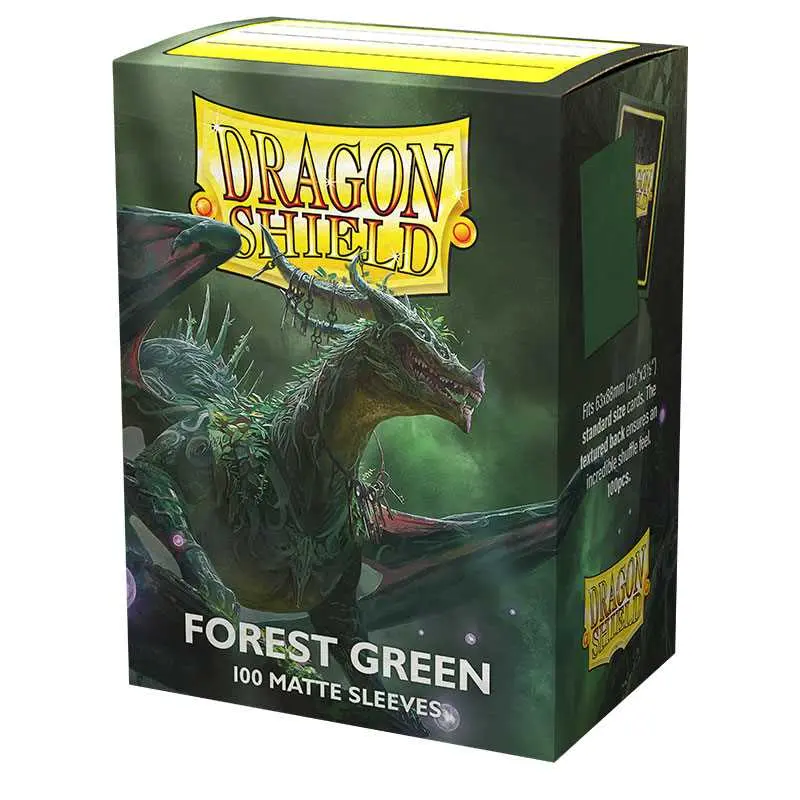 Dragon Shield Sleeves Forest Green Opaco – 100 Bustine Standard Matte AT-11056