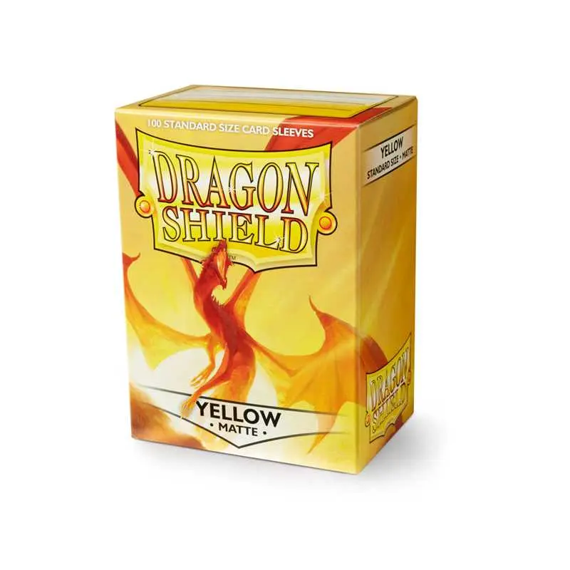 Dragon Shield Sleeves Giallo Opaco Elichaphaz – 100 Bustine Standard Matte AT-11014