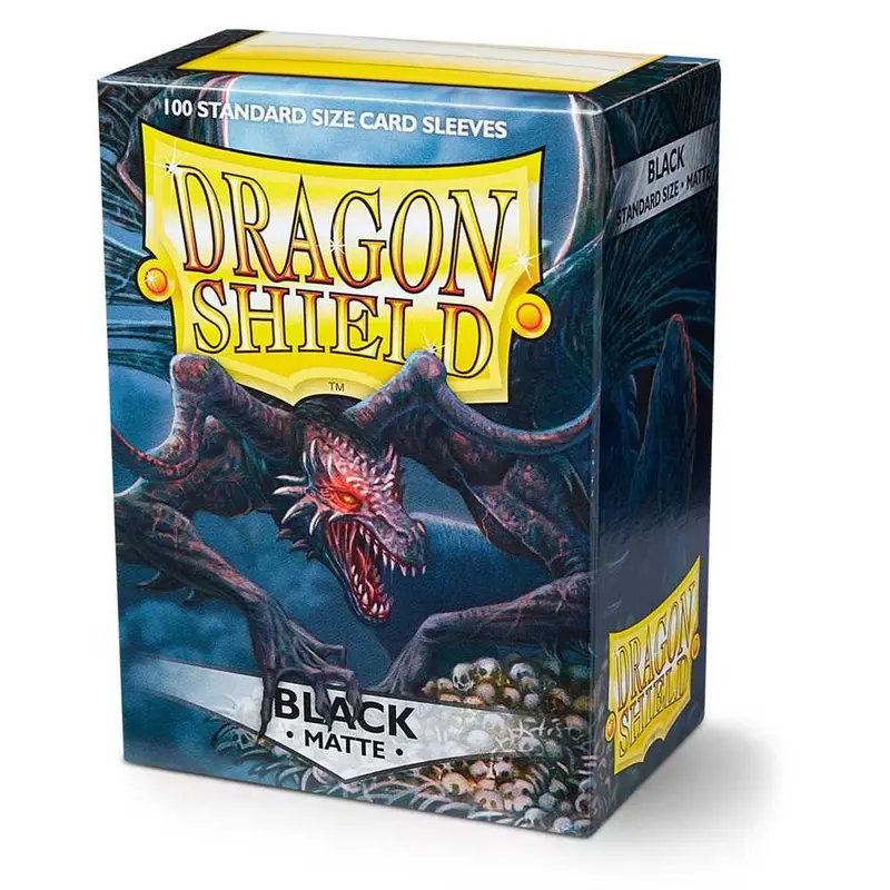 Dragon Shield Sleeves Nero Opaco Rhipodon – 100 Bustine Standard Matte AT-11002