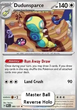 Dudunsparce - Prismatic Evolutions