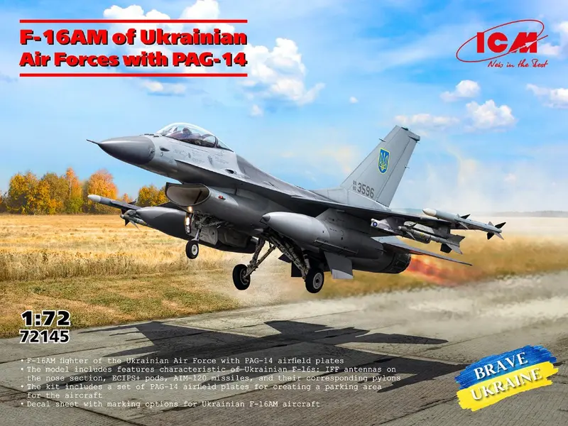 F-16 AM OF UKRAINIAN AIR FORCES WITH PAG-14 KIT 1