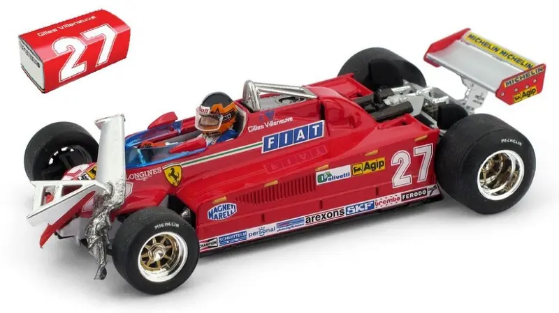 FERRARI 126 CK G.VILLENEUVE 1981 CANADA GP DAL 55mo AL 56mo GIRO 1
