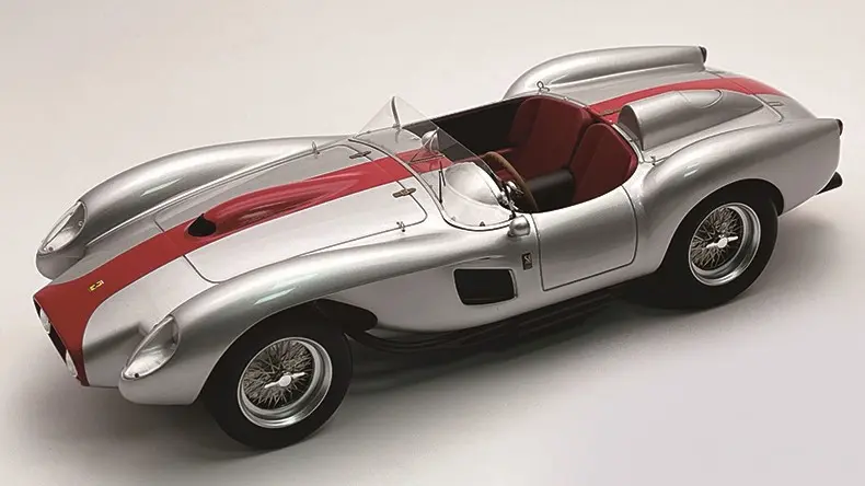FERRARI 250 TR PONTOON-FENDER STREET VERSION 1958 MET.SILVER/RED 1