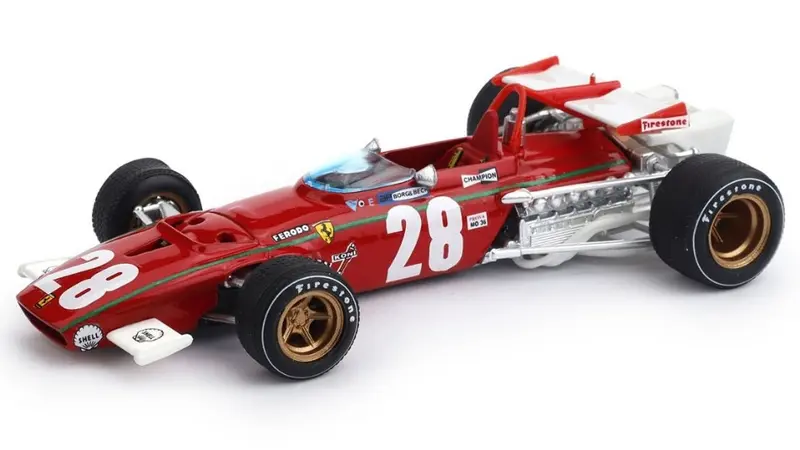 FERRARI 312 B IGNAZIO GIUNTI 1970 N.28 4th BELGIUM GP 1